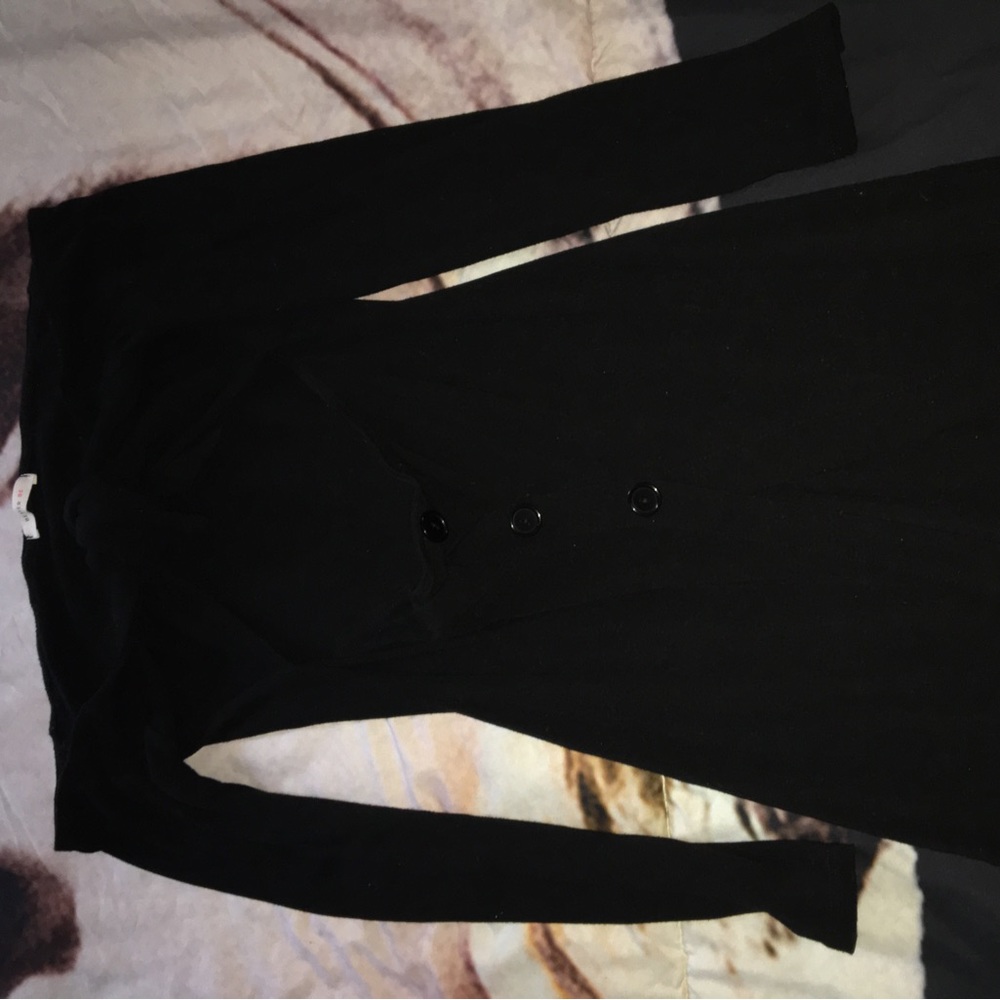 Black tie up dress